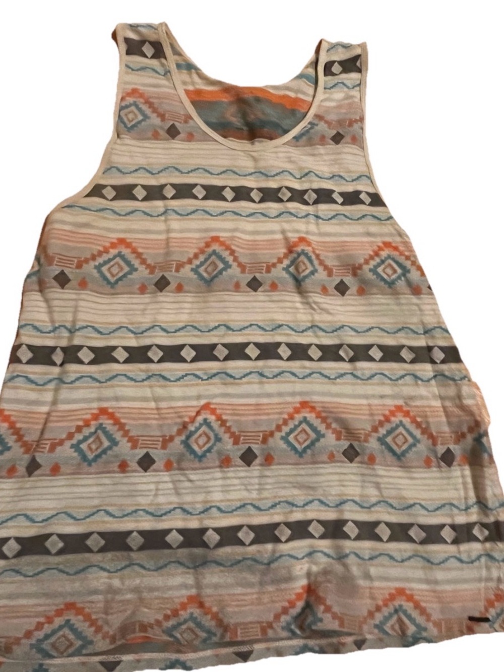 Men’s Medium Aztec Tribal Print Tank Top